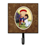 Caroline'S Treasures Little Girl With Her Bichon Frise Leash Holder Or Key Hooks, Small, Multicolor