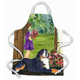 Caroline'S Treasures Ss8535Apron Little Girl With Her Bernese Mountain Dog Apron, Large, Multicolor