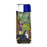 Little Girl With Her Bernese Mountain Dog Ultra Beverage Insulators For Slim Cans Ss8535Muk