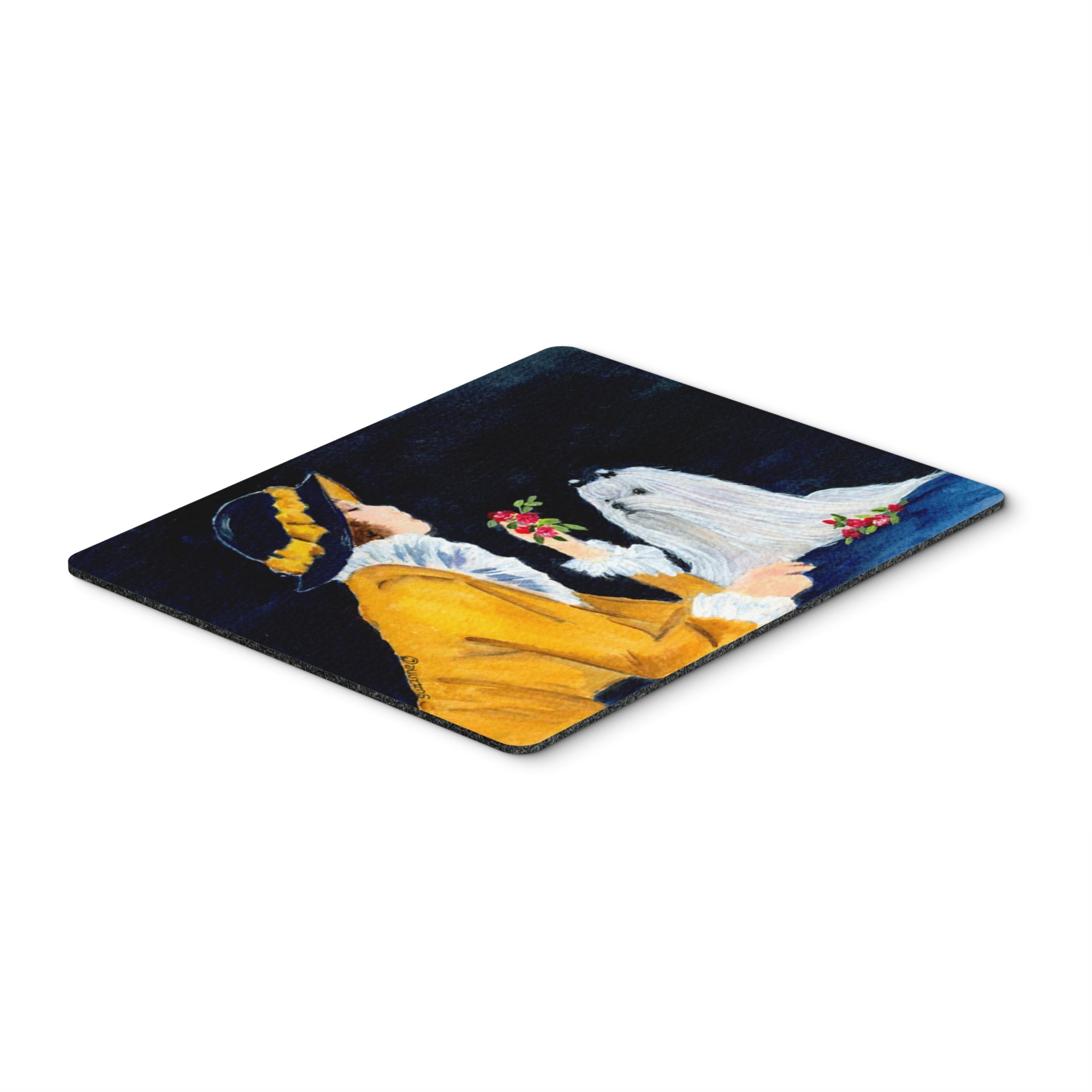Caroline'S Treasures Mouse/Hot Pad/Trivet, Lady With Her Maltese (Ss8537Mp)