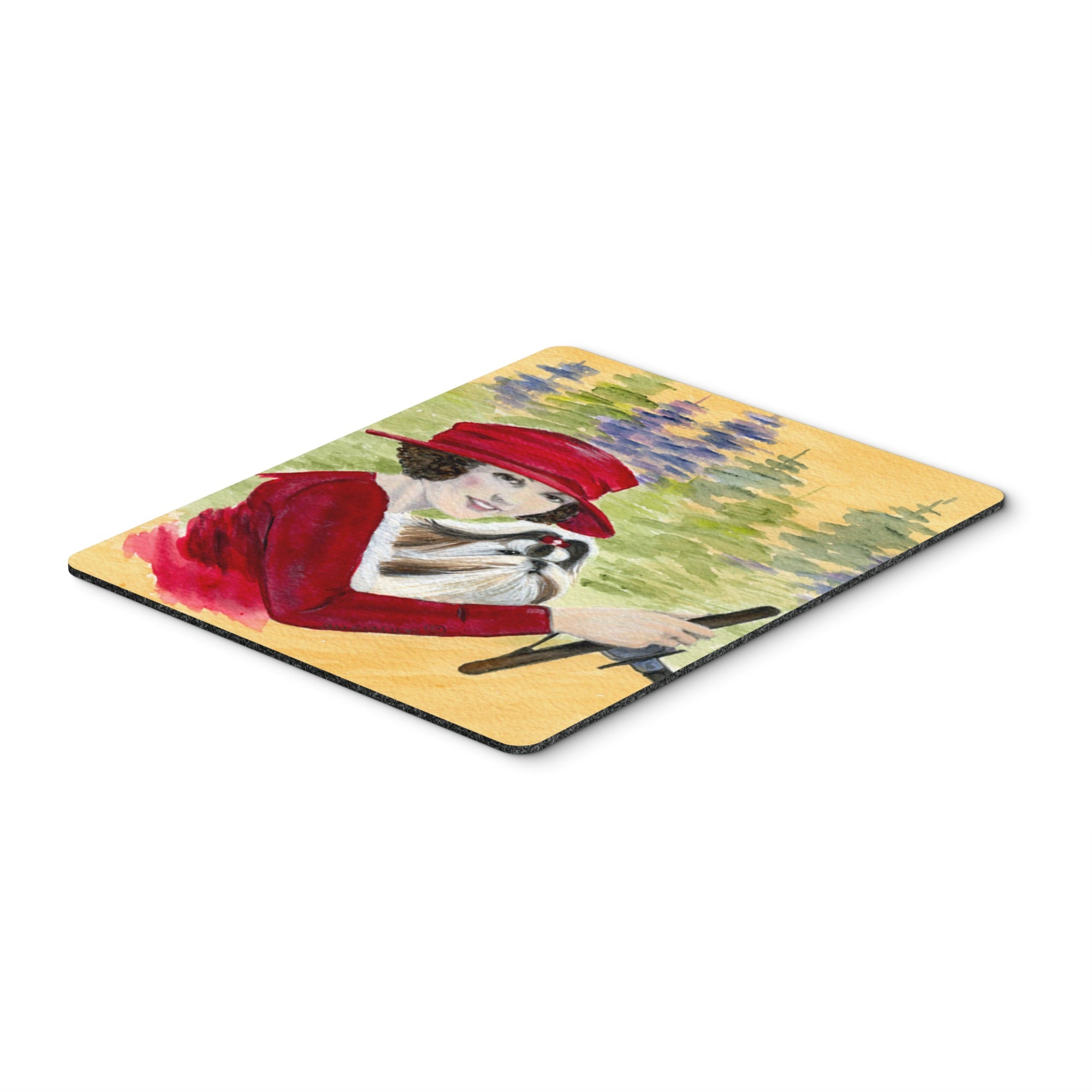 Caroline'S Treasures Mouse/Hot Pad/Trivet, Lady Driving With Her Shih Tzu (Ss8539Mp)