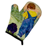 Caroline'S Treasures Ss8544Ovmt Little Boy With His Pomeranian Oven Mitt, 12 By 8.5, Multicolor