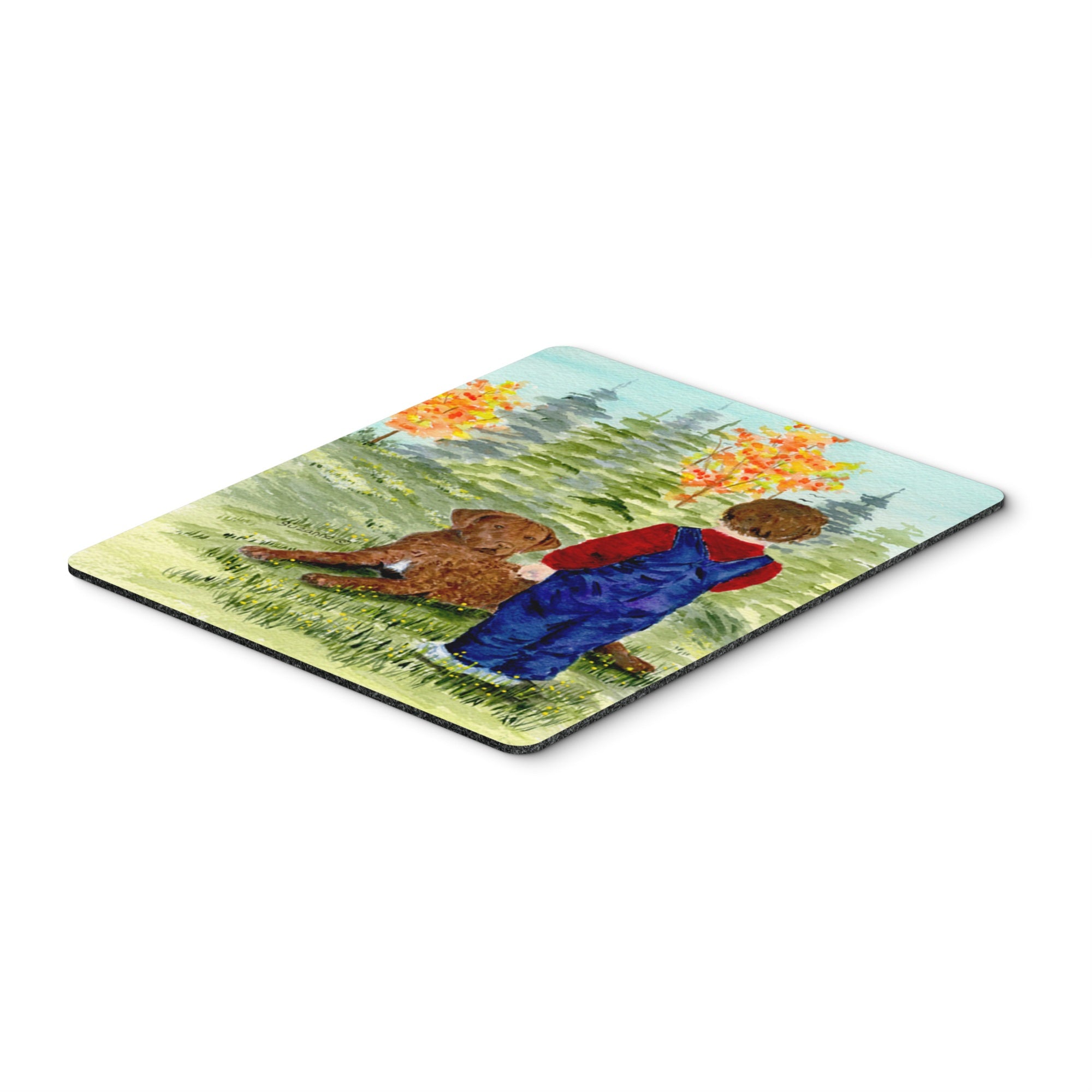 Caroline'S Treasures Mouse/Hot Pad/Trivet, Little Boy With His Chesapeake Bay Retriever (Ss8547Mp)