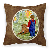 Caroline'S Treasures Ss8547Pw1414 Little Boy With His Chesapeake Bay Retriever Pillow, Large, Multicolor