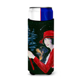 Lady Driving With Her Rottweiler Ultra Beverage Insulators For Slim Cans Ss8551Muk