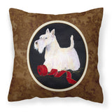 Caroline'S Treasures Ss8553Pw1414 Scottish Terrier Decorative Canvas Fabric Pillow, Large, Multicolor