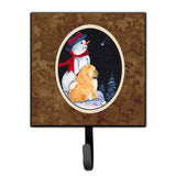 Caroline'S Treasures Ss8554Sh4 Snowman With Chow Leash Holder Or Key Hook, Small, Multicolor