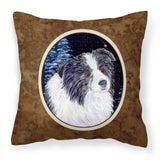 Caroline'S Treasures Ss8558Pw1414 Starry Night Border Collie Fabric Pillow, Large, Multicolor