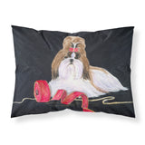 Caroline'S Treasures Ss8562Pillowcase Shih Tzu Moisture Wicking Fabric Standard Pillowcase, Large, Multicolor