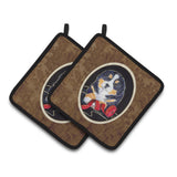 Caroline'S Treasures Ss8569Pthd Bernese Mountain Dog Pot Holders (1 Pair), 7.5 X 7.5, Multicolor