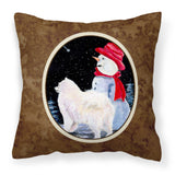 Caroline'S Treasures Ss8572Pw1414 Samoyed Decorative Canvas Fabric Pillow, Large, Multicolor