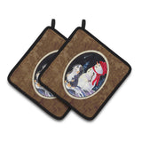 Caroline'S Treasures Ss8575Pthd Bernese Mountain Dog Pot Holders (1 Pair), 7.5 X 7.5, Multicolor