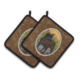 Caroline'S Treasures French Bulldog Pair Of Pot Holders Ss8597Pthd, 7.5Hx7.5W, Multicolor