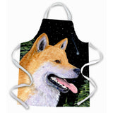 Caroline'S Treasures Ss8598Apron Shiba Inu Apron, Large, Multicolor