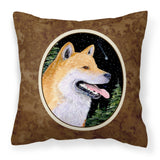Caroline'S Treasures Ss8598Pw1414 Shiba Inu Decorative Canvas Fabric Pillow, Large, Multicolor