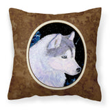 Caroline'S Treasures Ss8617Pw1414 Siberian Husky Decorative Canvas Fabric Pillow, Large, Multicolor