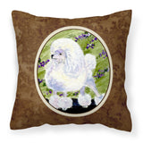 Caroline'S Treasures Ss8620Pw1414 Poodle Decorative Canvas Fabric Pillow, Large, Multicolor