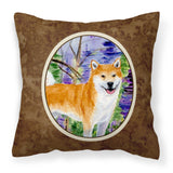 Caroline'S Treasures Ss8629Pw1414 Shiba Inu Decorative Canvas Fabric Pillow, Large, Multicolor