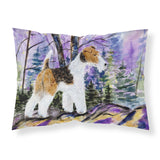 Caroline'S Treasures Ss8630Pillowcase Fox Terrier Moisture Wicking Fabric Standard Pillowcase, Large, Multicolor