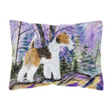 Caroline'S Treasures Ss8630Pw1216 Fox Terrier Decorative Canvas Fabric Pillow, Large, Multicolor
