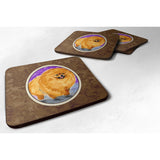 Caroline'S Treasures Ss8681Fc Pomeranian Foam Coasters (Set Of 4), 3.5 H X 3.5 W, Multicolor