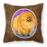 Caroline'S Treasures Ss8681Pw1414 Pomeranian Decorative Canvas Fabric Pillow, Large, Multicolor