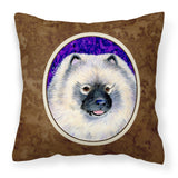 Caroline'S Treasures Ss8691Pw1414 Keeshond Decorative Canvas Fabric Pillow, Large, Multicolor