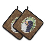 Caroline'S Treasures Bernese Mountain Dog Pair Of Pot Holders Ss8706Pthd, 7.5Hx7.5W, Multicolor
