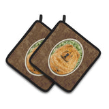 Caroline'S Treasures Chow Pair Of Pot Holders Ss8709Pthd, 7.5Hx7.5W, Multicolor