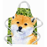 Caroline'S Treasures Ss8719Apron Shiba Inu Apron, Large, Multicolor