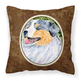 Caroline'S Treasures Ss8736Pw1414 Australian Shepherd Decorative Canvas Fabric Pillow, Large, Multicolor