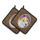 Caroline'S Treasures Jack Russell Terrier Pair Of Pot Holders Ss8740Pthd, 7.5Hx7.5W, Multicolor