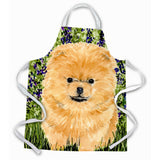Caroline'S Treasures Ss8746Apron Pomeranian Apron, Large, Multicolor