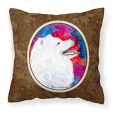 Caroline'S Treasures Ss8752Pw1414 Samoyed Decorative Canvas Fabric Pillow, Large, Multicolor