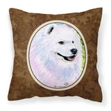 Caroline'S Treasures Ss8755Pw1414 Samoyed Decorative Canvas Fabric Pillow, Large, Multicolor