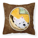 Caroline'S Treasures Ss8785Pw1414 Westie Decorative Canvas Fabric Pillow, Large, Multicolor