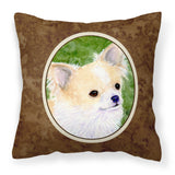 Caroline'S Treasures Ss8788Pw1414 Chihuahua Decorative Canvas Fabric Pillow, Large, Multicolor