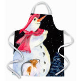 Caroline'S Treasures Ss8793Apron Snowman With Papillion Apron, Large, Multicolor