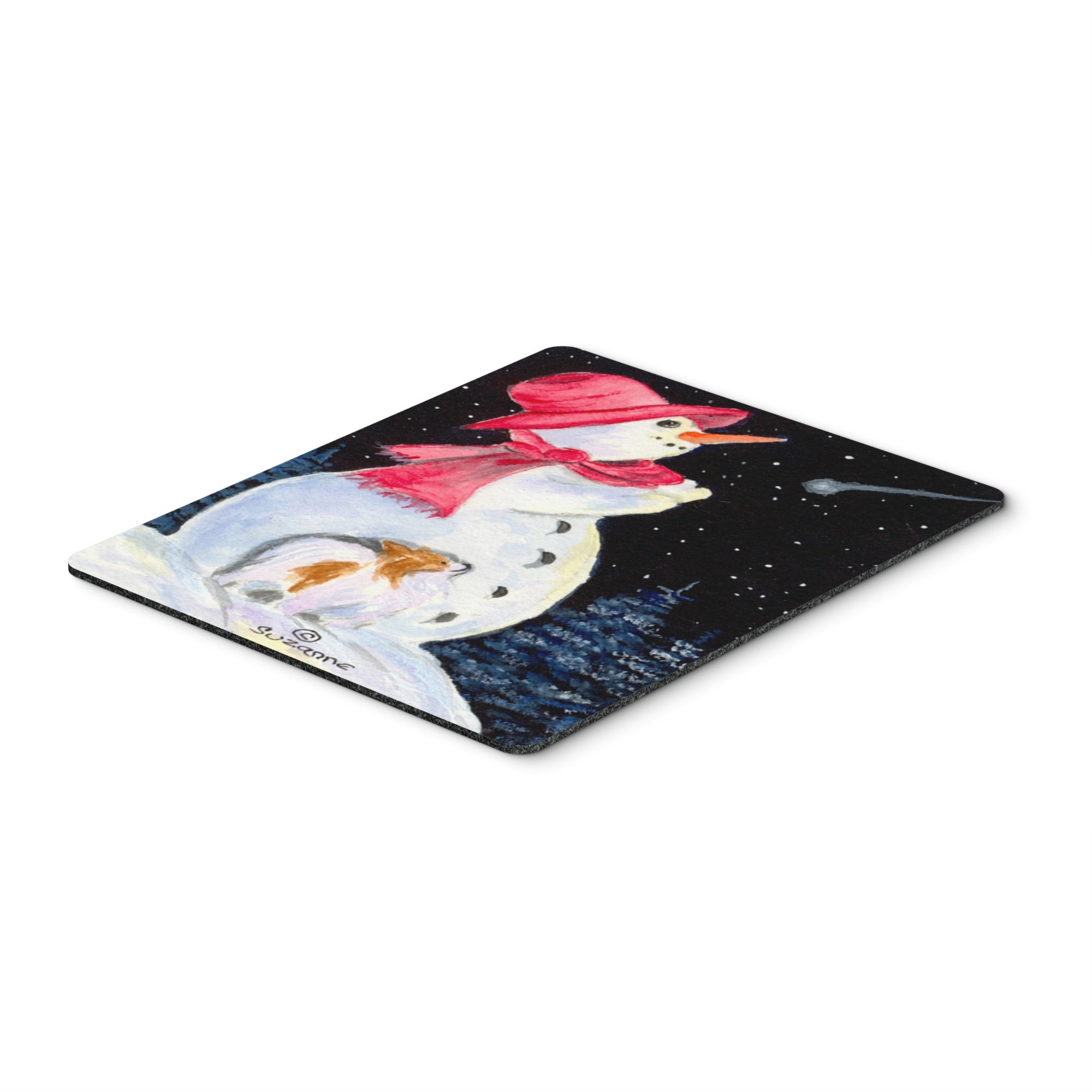 Caroline'S Treasures Mouse/Hot Pad/Trivet, Snowman With Papillon (Ss8793Mp)