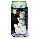Snowman With Westie Tall Boy Beverage Insulator Beverage Insulator Hugger