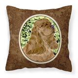 Caroline'S Treasures Ss8807Pw1414 Cocker Spaniel Decorative Canvas Fabric Pillow, Large, Multicolor