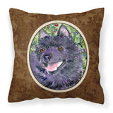 Caroline'S Treasures Ss8822Pw1414 Schipperke Decorative Canvas Fabric Pillow, Large, Multicolor