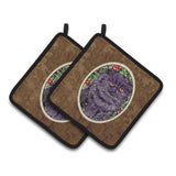 Caroline'S Treasures Persian Cat Pair Of Pot Holders Ss8827Pthd, 7.5Hx7.5W, Multicolor