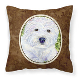 Caroline'S Treasures Ss8835Pw1414 Westie Decorative Canvas Fabric Pillow, Large, Multicolor