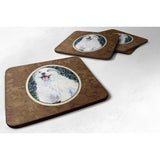 Caroline'S Treasures Ss8856Fc Great Pyrenees Foam Coasters (Set Of 4), 3.5 H X 3.5 W, Multicolor