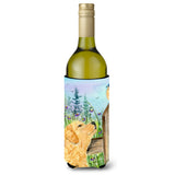 Golden Retriever Wine Bottle Beverage Insulator Beverage Insulator Hugger Ss8883Literk