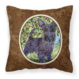 Caroline'S Treasures Ss8889Pw1414 Scottish Terrier Decorative Canvas Fabric Pillow, Large, Multicolor