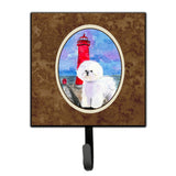 Caroline'S Treasures Ss8891Sh4 Lighthouse With Bichon Frise Leash Holder Or Key Hook, Small, Multicolor