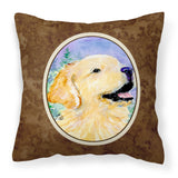Caroline'S Treasures Ss8904Pw1414 Golden Retriever Decorative Canvas Fabric Pillow, Large, Multicolor