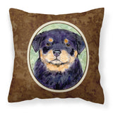 Caroline'S Treasures Ss8929Pw1414 Rottweiler Decorative Canvas Fabric Pillow, Large, Multicolor